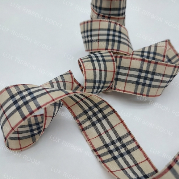 Burberry Other - Authentic BURBERRY Plaid Gift Wrapping Ribbon ONE (1) Yard 1” Wide